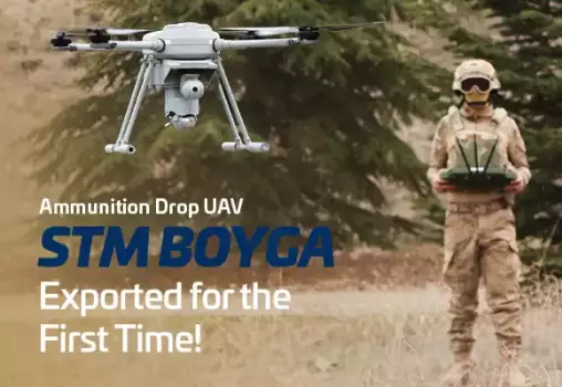 BOYGA, Türkiye's Ammunition Dropping UAV, Exported for the First Time 